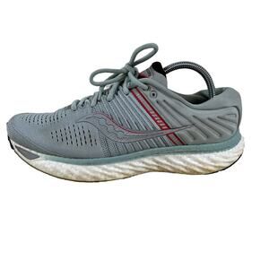 Saucony Womens Cohesion 13 Running Shoes Gray Green S10559-21 Low Top Lace Up 8M